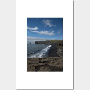 Black Sand Beach Iceland Posters and Art